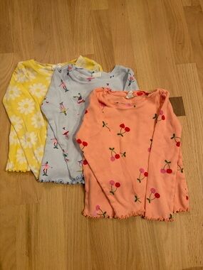 GAP Kids 3T Girls Long Sleeve Tee Bundle